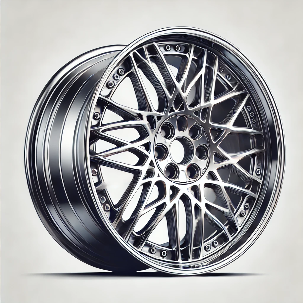 diamond cut alloy wheel